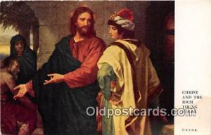 Religion Postcard  Christ & The Rich Young Ruller