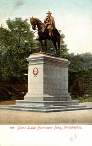 Pennsylvania Philadelphia Fairmount Park Grant Statue