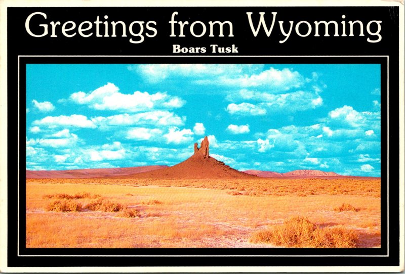 Rock Springs WY Boars Tusk Rock Formation unused (19421)