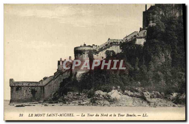 Old Postcard Mont Saint Michel The North Tower and Loop Tour