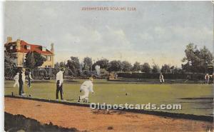 Johannesburg Bowling Club Lawn Bowling Writing on back 