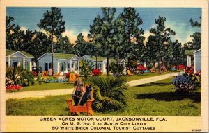 Green Acres Motor Court Jacksonville FL Postcard PC49 #2