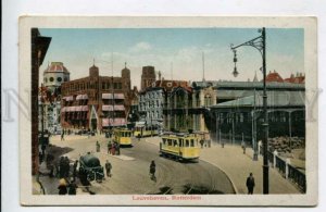 428327 NETHERLANDS ROTTERDAM Leuvehaven TRAMS Vintage postcard