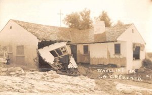 La Cresenta California Ruins of Dwelling Real Photo Vintage Postcard AA51350