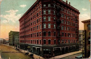 Narragansett Hotel Providence RI Old Car Antique Germany Postcard DB PM Cancel 