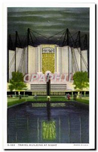 Travel Postcard Old Building At Night