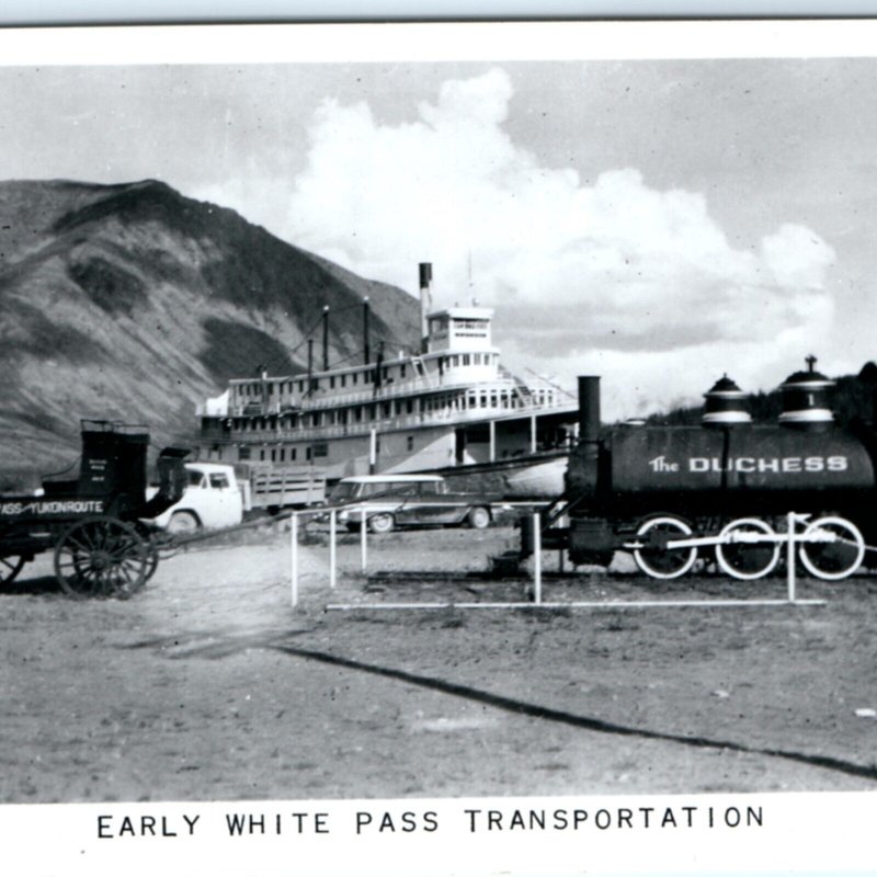 c1950s White Pass Yukon Railway RPPC Train Locomotive Engine Duchess Photo A132