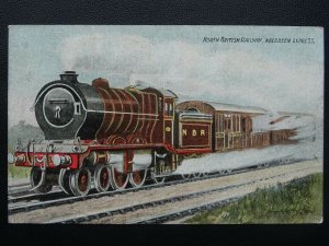 N.B.R. North British Railway ABERDEEN EXPRESS - Old Postcard by J.W.B.