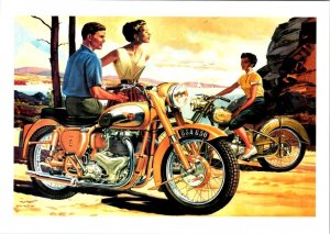 Repro  BSA MOTORCYCLES ~ BSA 650 Motorcycle Advertising  4½X6½ Postcard