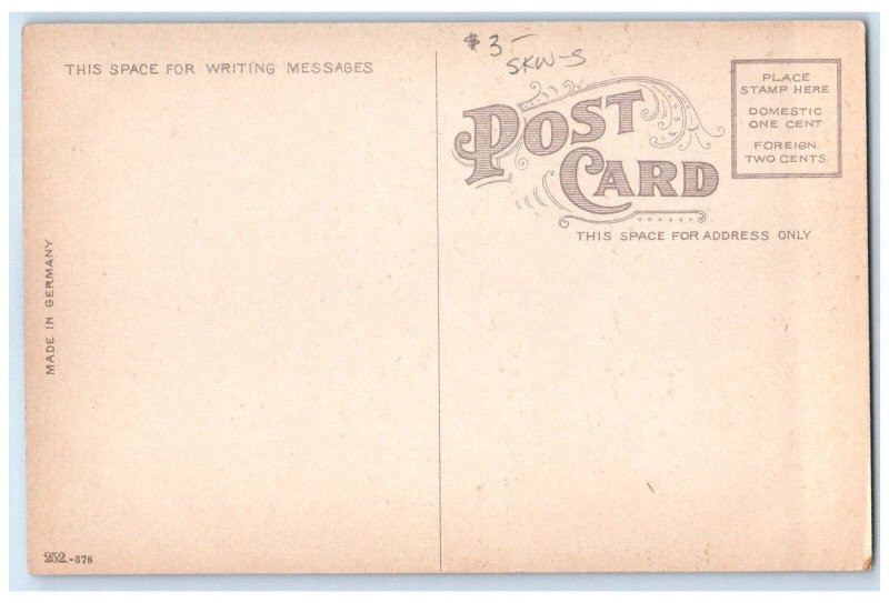 c1910 4th St Bridge River Railway Buildings Waterloo Iowa IA Unposted Postcard