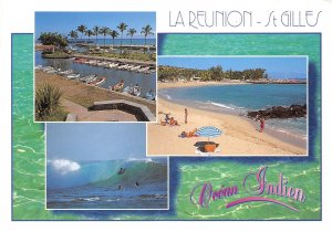 US39 postcard La Reunion St-Gilles Ocean Indien multi view 2000