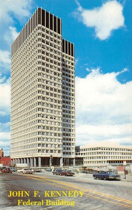 John F. Kennedy Federal Building, Boston, MA c1960s Vintage Postcard