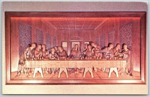 The Last Supper, Wood Carving, Upper Room Chapel, Nashville Tennessee - Postcard 