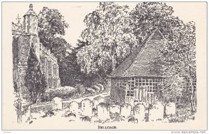 Woodcut by Charles E. Flower, B. W. S. - The Bellcage 20-30s