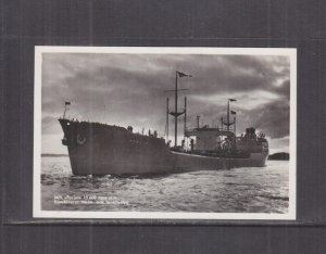 SWEDEN  MS PORJUS , TANKER, c1955 ppc., unused.