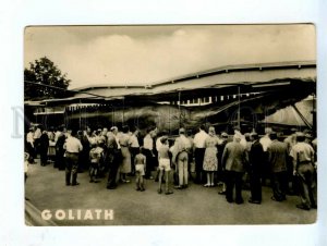 536033 NORWAY Trondheim GOLIATH Giant whale 68000 kg caught in 1954 postcard