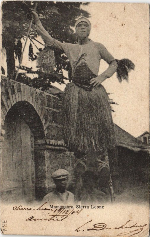 PC SIERRA LEONE, MAMAGPARA, Vintage Postcard (b44268)