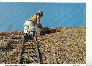 Somerset Postcard - Thatcher At Work - Ref 17700A