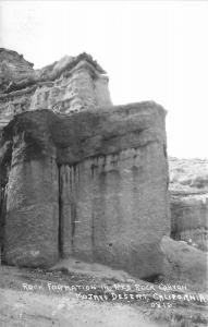 California Mojave Desert Red Rock Canon 1940s RPPC Photo Postcard 155