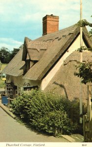 Vintage Postcard Thatched Cottage Flatford England UK By Harvey Barton