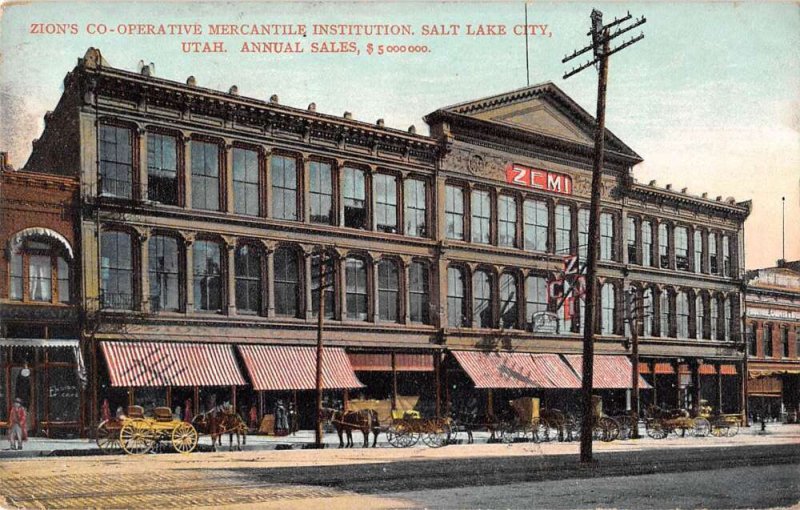 Salt Lake City Utah Zion's Co-Op Mercantile Institution Postcard AA56674