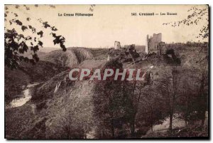 Postcard Old Picturesque Creuse Crozant Ruins