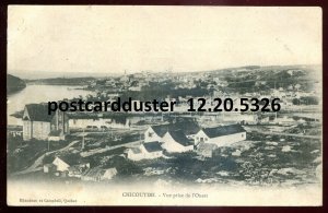 h4054 - CHICOUTIMI Quebec Postcard 1905 Panoramic View