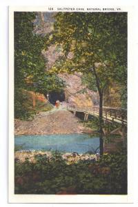Natural Bridge Virginia Saltpeter Cave VA Postcard