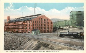 c1920 Postcard Anaconda MT No.2 Roaster & Cottrell Plant, Washoe Smelter, Mining