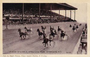 New York Syracuse Fair Horse Race Finish Of A Race