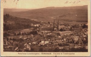 Luxembourg Echternach Vue Prise du Trooskneppchen Vintage Postcard C142