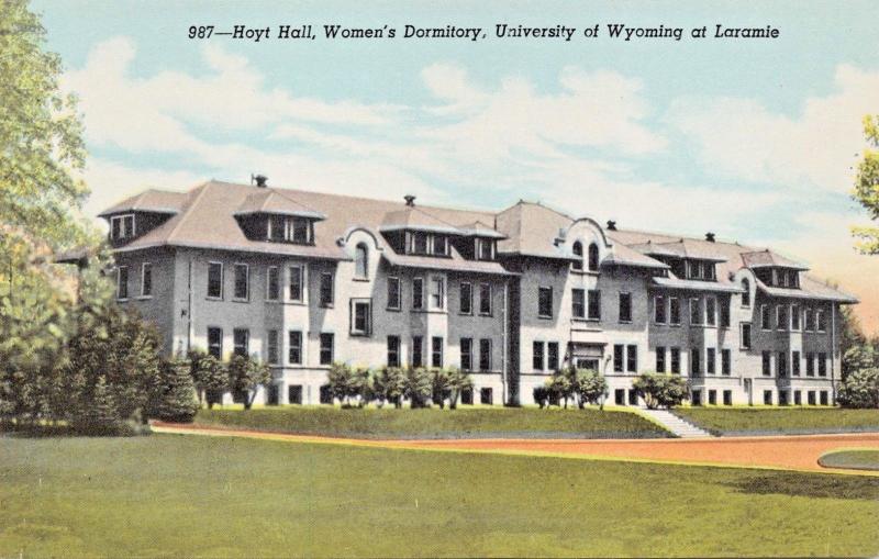 LARAMIE UNIVERSITY WYOMING~HOYT HALL + ENGINEERING BLDG-LOT OF 2 POSTCARDS