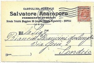 09902 VINTAGE POSTCARD - NAPLES city: ADVERTISING-