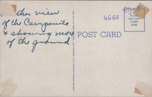 Campus Scene at Iowa State College Ames Iowa Linen Postcard C209