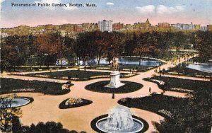 Panorama of Public Garden Boston, Massachusetts  