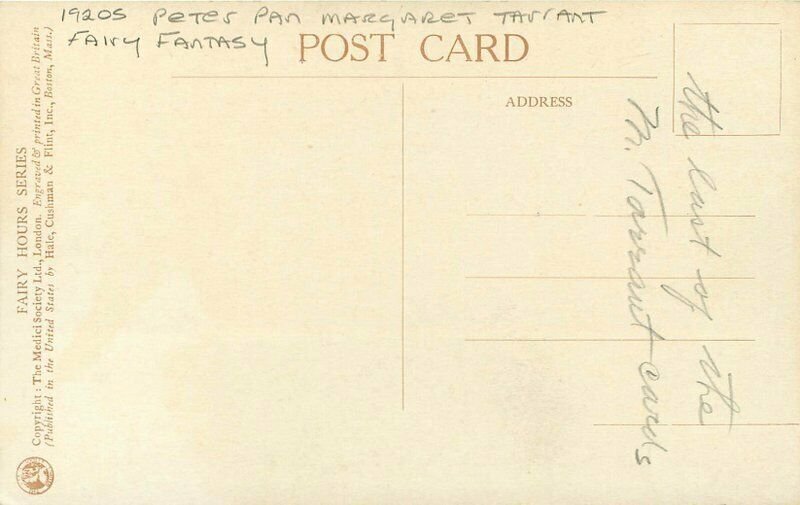 Artist impression Peter Pan Margaret Tarrant Fairy Fantasy Postcard 21-4670