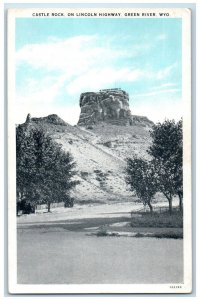 c1920's Castle Rock Lincoln Highway Green River Wyoming WY Antique Postcard