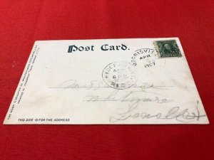 1907 postcard VERMONT Athanaeum St. Johnsbury pub Hugh Leighton Co