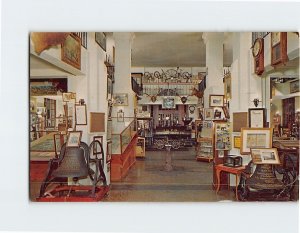 Postcard Interior view of central portion Adams Memorial Museum Deadwood SD USA