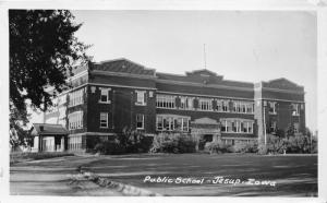 Jesup Iowa~Public School Building~Vintage Real Photo Postcard-RPPC