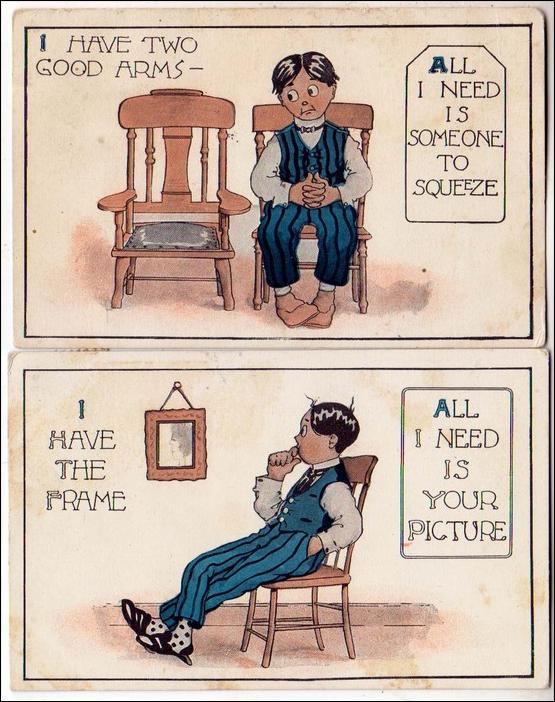 2 - Humour Cards, Man in Chair, I Have