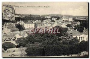 Old Postcard Redon Panoram to Placis of Justice