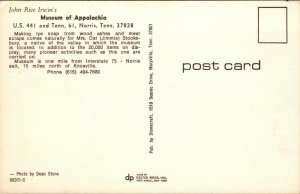 Vtg John Rice Irwin's Museum of Appalachia Norris Tennessee TN Postcard