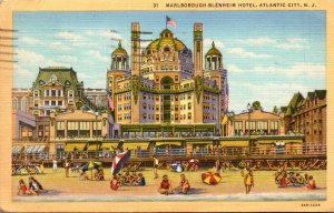 New Jersey Atlantic City The Marlborough-Blenheim Hotel 1944 Curteich