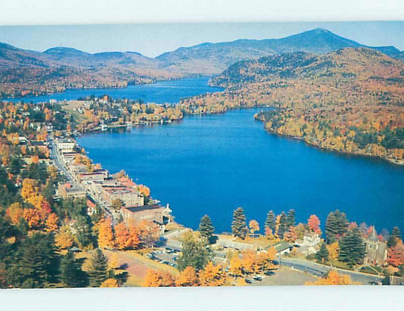 Pre-1980 AERIAL VIEW Adirondacks - Lake Placid New York NY AC9660