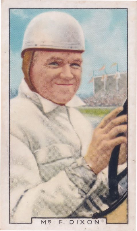 Freddie Dixon RAC Tourist Trophy Motor Car Racing 1930s Cigarette Card