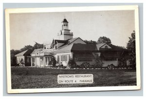 Vintage 1950's Postcard Nystrom's Restaurant Route 4 Paramus New Jersey