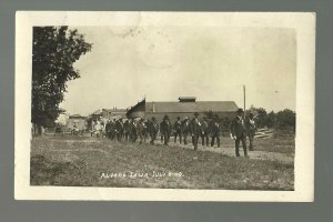 Alvord IOWA RP 1909 G.A.R. PARADE 4th July BATTLE FLAG Civil War Veterans GAR