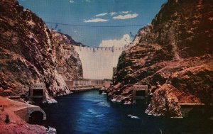 VINTAGE POSTCARD SPECTACULAR VIEW OF BOULDER DAM NEVADA