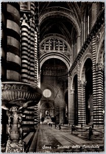 Siena - Interno Della Cattedrale Italy Real Photo RPPC Postcard